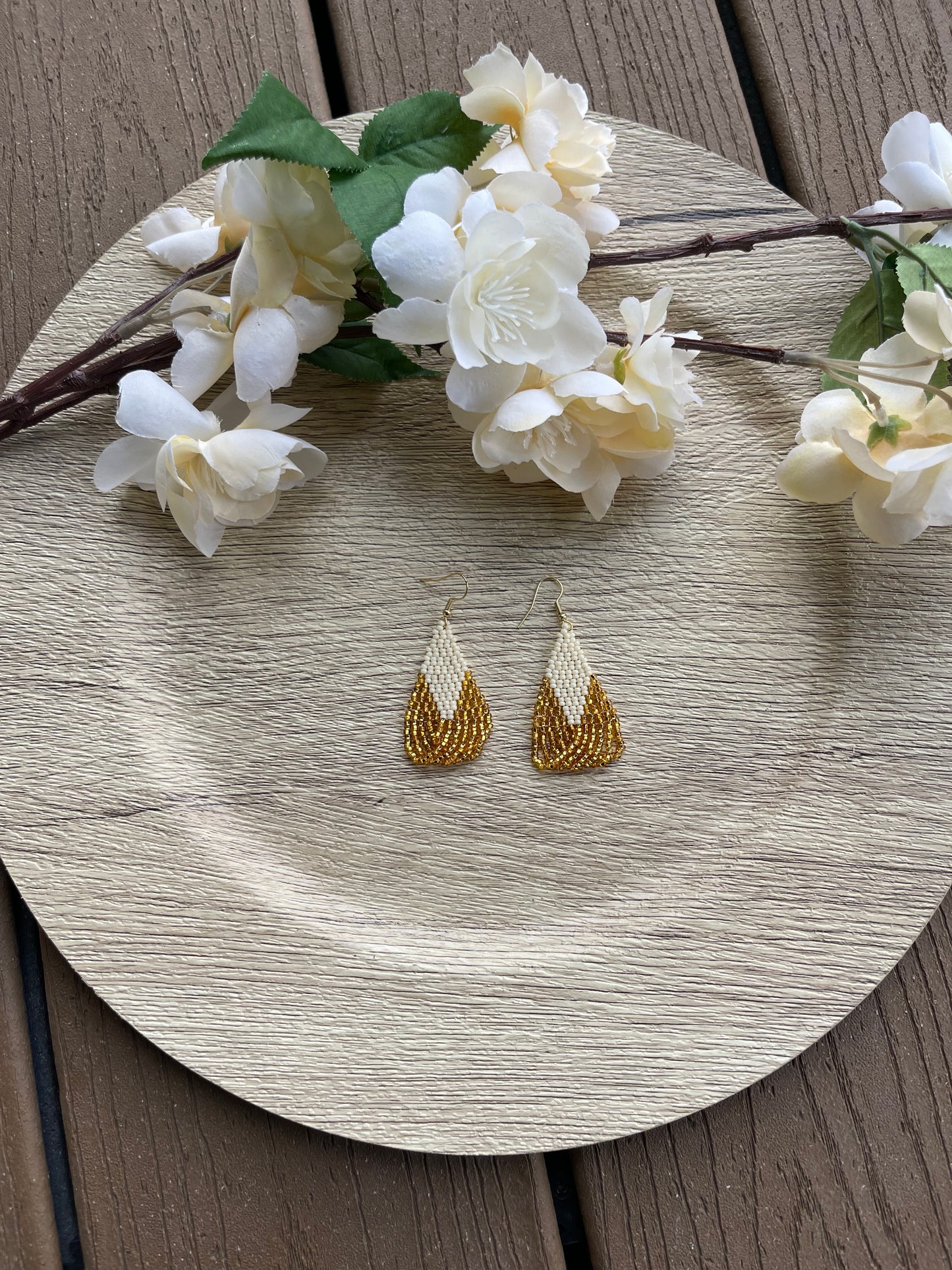 Gold and Cream Drops
